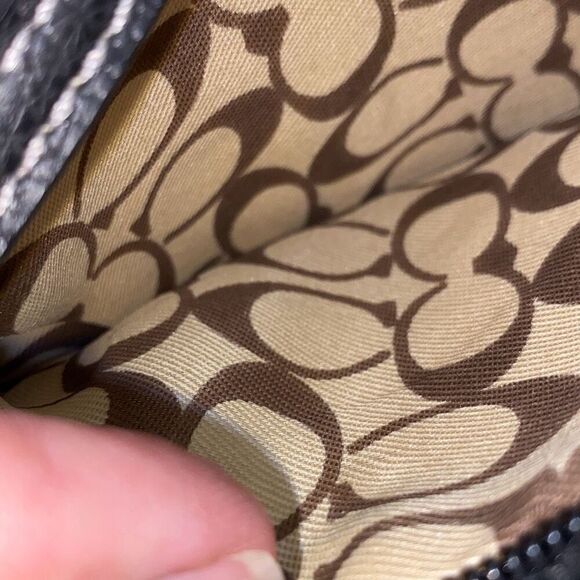 Coach Women's Multicolor Detachable Strap Monogram Wristlet - Picture 7 of 9